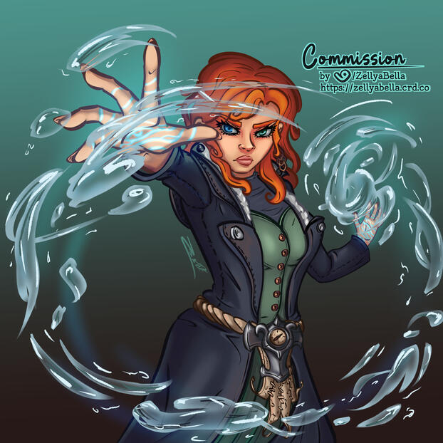 Tidesage Half Body for Lyn (WoW Comm)