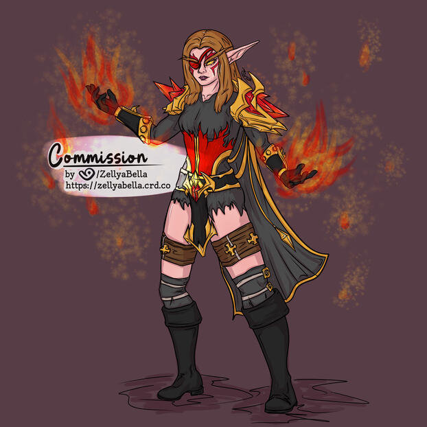 Druid of the Flame Full Body for Oak (WoW Comm)