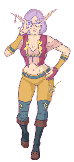 Full Body Clean Sketch - Simple Render