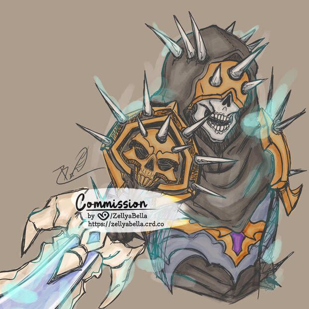 WoW Comm - Colored Bust Sketch