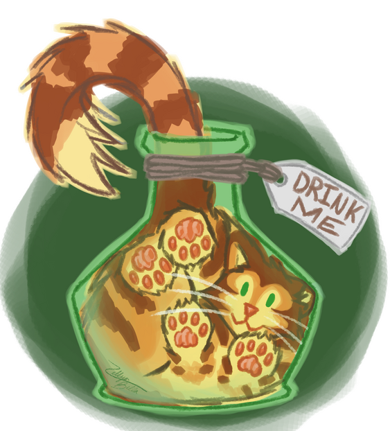WoW Comm - Flat Color Y(cat)H Potion Bottle